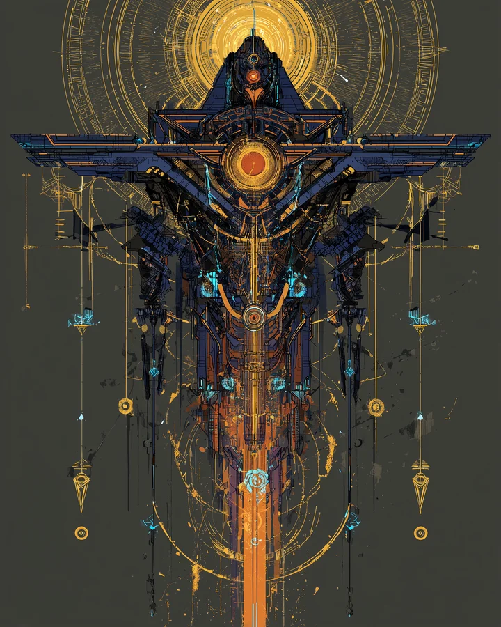 Tachyon Forge Consortium faction sigil — open visual archive record